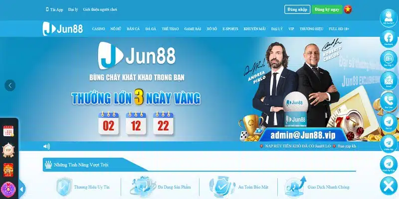 Giao diện của JUN88 lại mang theo hơi hướng trẻ trung